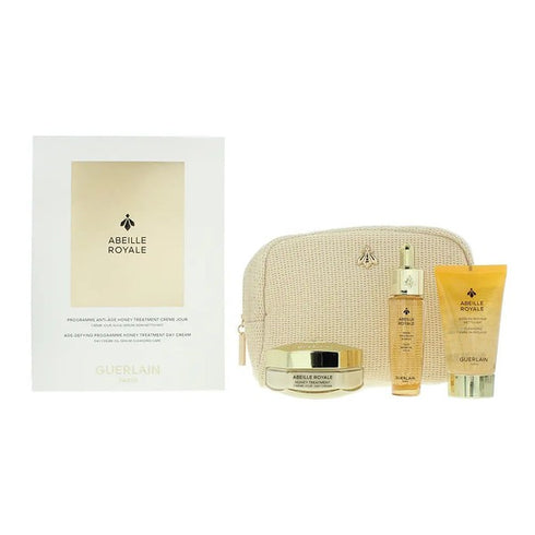 Guerlain Abeille Royale Gift Set: Day Cream 50ml - Cleansing Foam 40ml - Oil Serum 15ml