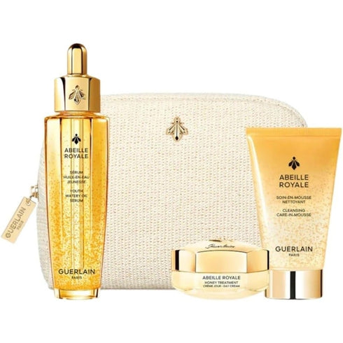 Guerlain Abeille Royale Gift Set: Watery Oil Serum 50ml - Day Cream 15ml - Cleansing Mousse 40ml