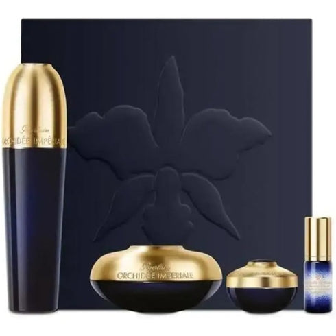 Guerlain Orchidée Impériale Gift Set 30ml The Essence-in-Lotion + 15ml The Cream + 7ml The Eye and Lip Cream + 5ml The Micro-Lift Concentrate