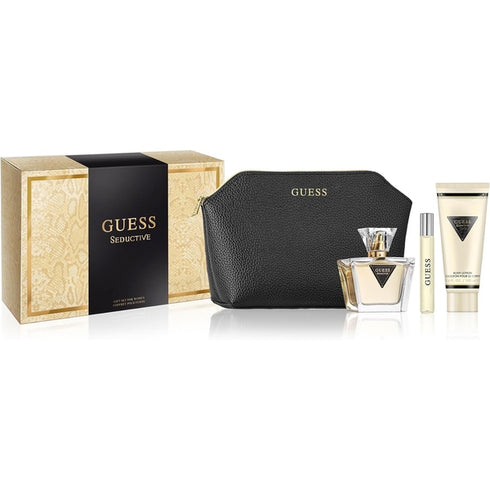 Guess Seductive Gift Set 75ml EDT + 15ml EDT + 100ml Body Lotion + Toiletry Bag