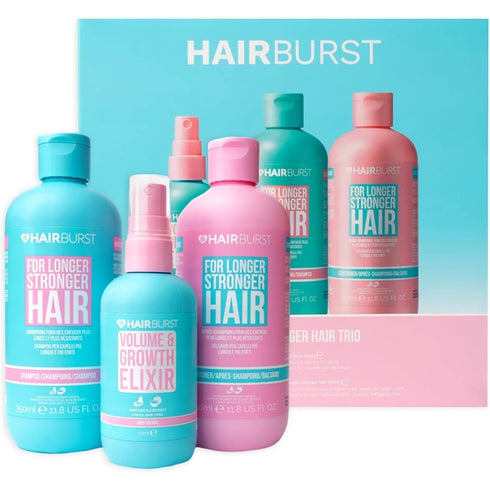 Hairburst Original Trio Bundle - Shampoo 350ml - Conditioner 350ml - Elixir Spray 12ml