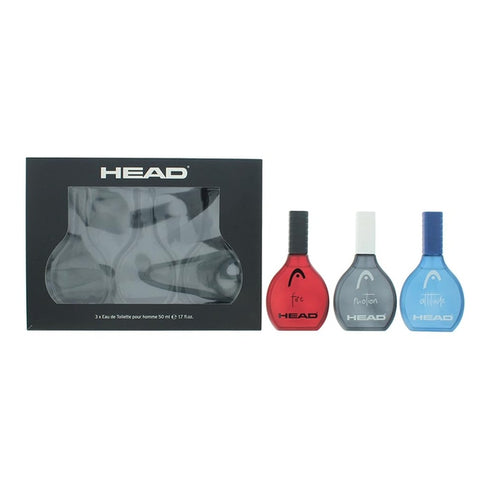 Head Men 3 Piece Gift Set: Attitude EDT 50ml - Fire EDT 50ml - Motion EDT 50ml
