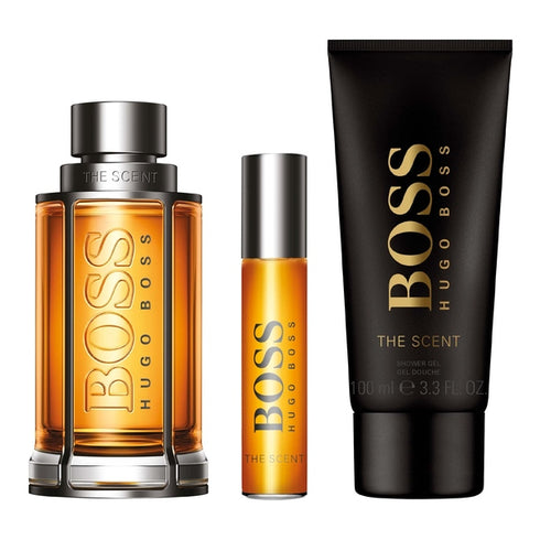 Hugo Boss Boss The Scent Gift Set 100ml EDT + 100ml Shower Gel + 10ml EDT Spray
