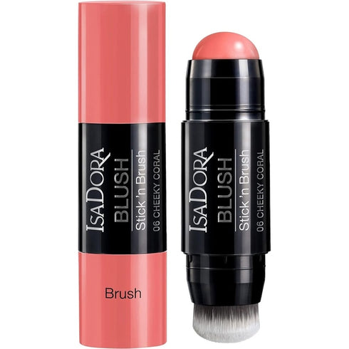 Isadora Blush Stick 'N Brush 7.2g - 06 Cheeky Coral