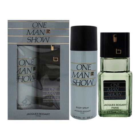 Jacques Bogart One Man Show Gift Set 100ml EDT + 200ml Body Spray