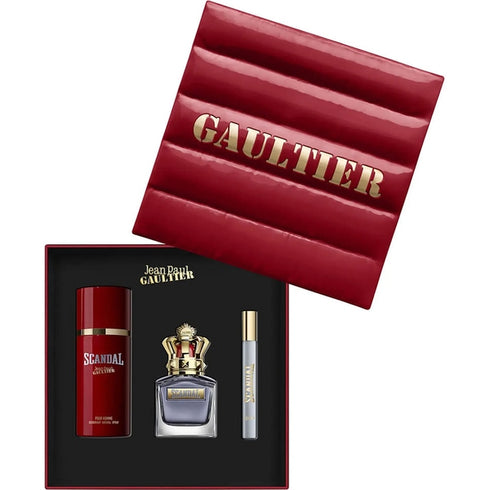 Jean Paul Gaultier Scandal Pour Homme Gift Set 50ml EDT + 150ml Deodorant Spray + 10ml EDT