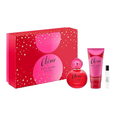 Kate Spade Chérie Gift Set 100ml EDP + 7.5ml EDP + 100ml Body Lotion