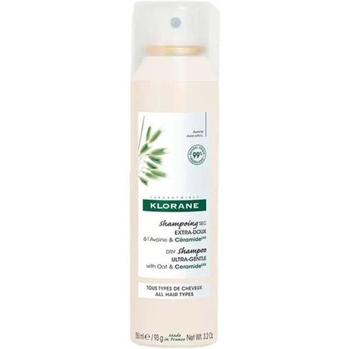 Klorane Extra Mild Oat Milk Dry Shampoo 250ml Spray - Brown/Dark Hair