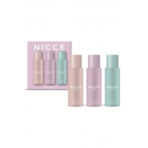 Nicce Body Mist Gift Set 3 x 100ml Natura + Original + Icon