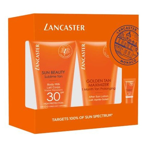 Lancaster Sun Beauty Gift Set 50ml Sun Beauty Body Milk SPF30 + 50ml After Sun Golden Maximiser + 3ml Sun Beauty Face Cream SPF30
