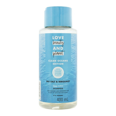 Love Beauty And Planet Deep Restore Clean Oceans Sea Salt and Bergamot Shampoo 400ml