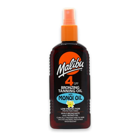 Malibu Bronzing Tanning Oil Spray With Monoi Oil SPF4 200ml