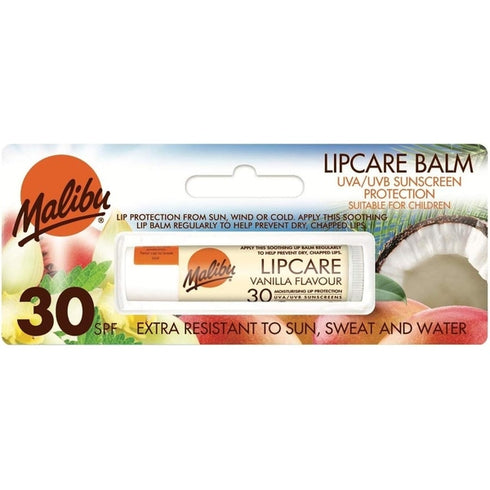 Malibu Lip Care Lip Balm SPF30 4g - Vanilla