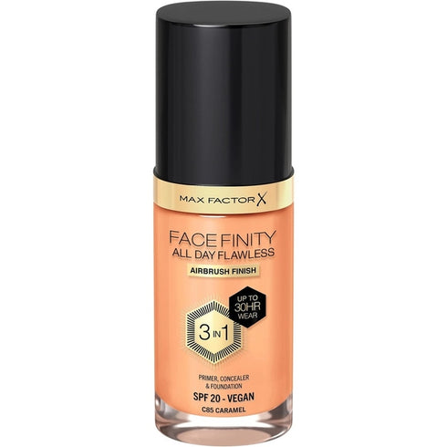 Max Factor Facefinity All Day Flawless 3 in 1 Foundation SPF20 30ml - 85 Caramel
