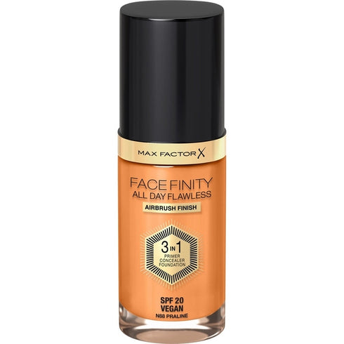 Max Factor Facefinity All Day Flawless 3 in 1 Foundation SPF20 30ml - 88 Praline