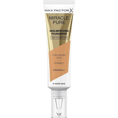Max Factor Miracle Pure Skin-Improving Foundation SPF30 30ml - 70 Warm Sand