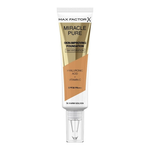 Max Factor Miracle Pure Skin-Improving Foundation SPF30 30ml - 76 Warm Golden