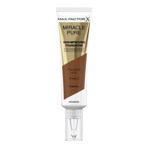 Max Factor Miracle Pure Skin-Improving Foundation SPF30 30m - 100 Cocoa