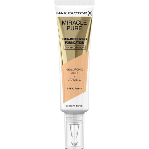 Max Factor Miracle Pure Skin-Improving Foundation SPF30 30ml - 32 Light Beige