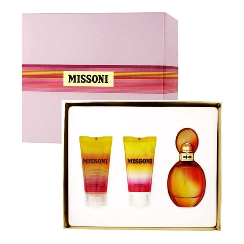 Missoni (2015) Gift Set 50ml EDT + 50ml Body Lotion + 50ml Shower Gel