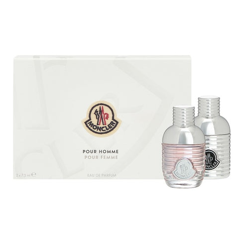 Moncler Gift Set: EDP Pour Homme 7.5ml - EDP Pour Femme 7.5ml
