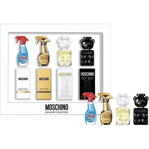 Moschino Miniature Gift Set 5ml Fresh EDT + 5ml Fresh Gold EDP + 5ml Toy 2 EDP + 5ml Toy Boy EDP