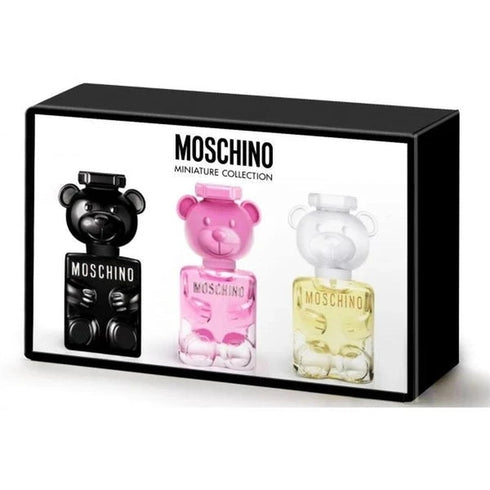 Moschino Miniatures Gift Set 5ml Toy 2 Pearl EDP + 5ml Toy 2 Bubble Gum EDT + 5ml Toy 2 EDP