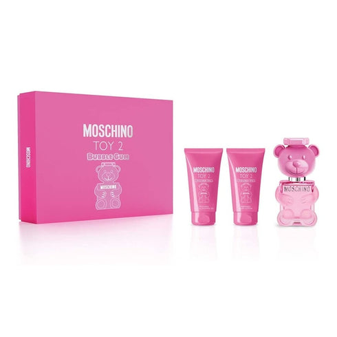 Moschino Toy 2 Bubble Gum Gift Set 50ml EDT + 50ml Body Lotion + 50ml Shower Gel
