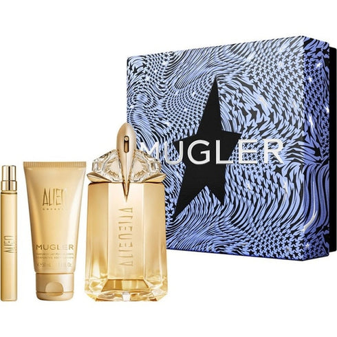 Mugler Alien Goddess Gift Set 60ml Refillable EDP + 10ml EDP + 50ml Body Lotion