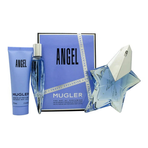 Mugler Angel Gift Set 50ml EDP + 10ml EDP + 50ml Body Lotion