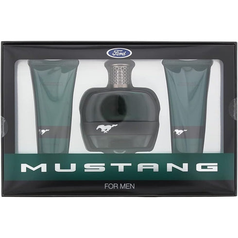 Mustang Green Gift Set 100ml EDT + 100ml Aftershave Balm + 100ml Body Wash