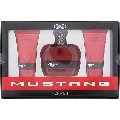 Mustang Red Gift Set 100ml EDT + 100ml Aftershave Balm + 100ml Body Wash