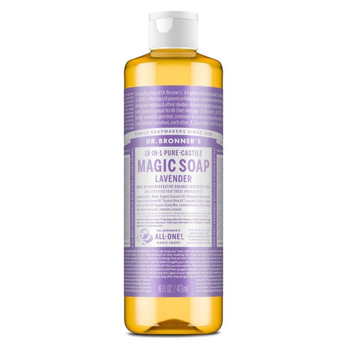 Dr. Bronner's 18-In-1 Lavender Pure-Castile Liquid Soap 475ml