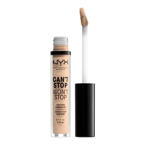 NYX Can't Stop Won't Stop Full Coverage 24H Concealer 3.5ml - Soft Beige