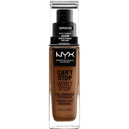 NYX Can't Stop Won't Stop Full Coverage 24H Foundation 30ml - Cappuccino