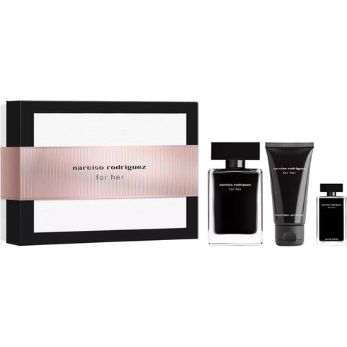 Narciso Rodriguez for Her Gift Set 50ml EDT + 50ml Body Lotion +7.5ml EDT