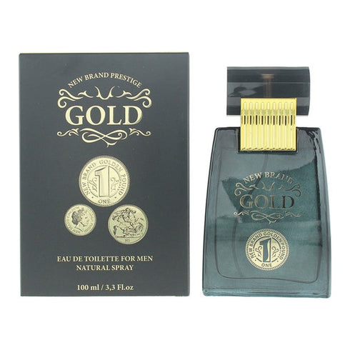 New Brand Gold For Men Eau de Toilette 100ml Spray