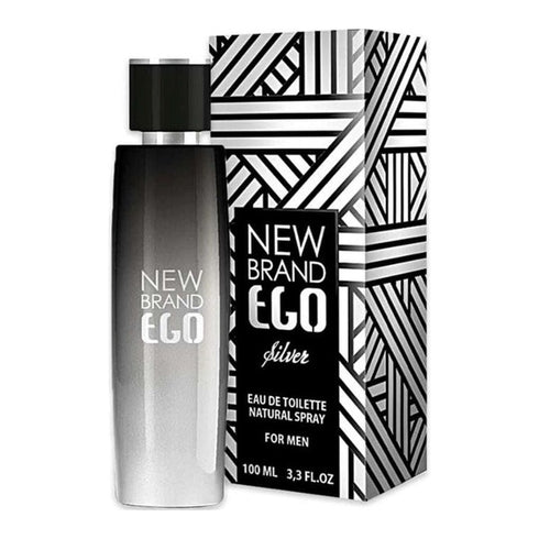 New Brand Parfums Ego Silver Eau de Toilette 100ml Spray