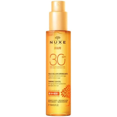Nuxe Sun Huile Bronzante Haute Protection Tanning Oil High Protection SPF30 150ml