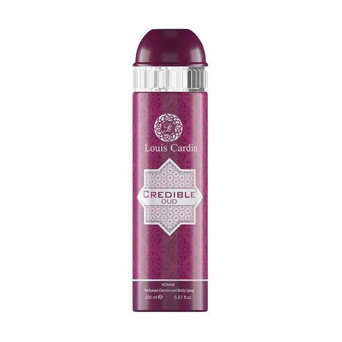 Louis Cardin Credible Oud Perfumed Deodorant Body Spray 200ml