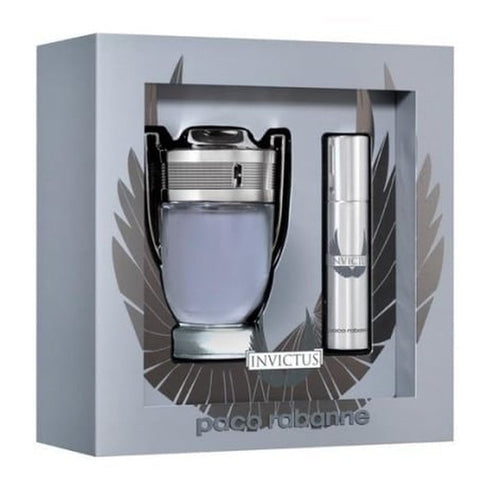 Paco Rabanne Invictus Gift Set 50ml EDT + 10ml EDT Travel Spray