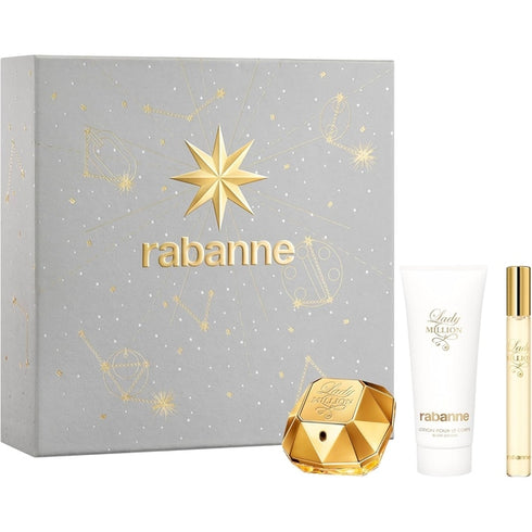Paco Rabanne Lady Million Gift Set 50ml EDP + 10ml EDP + 50ml Body Lotion