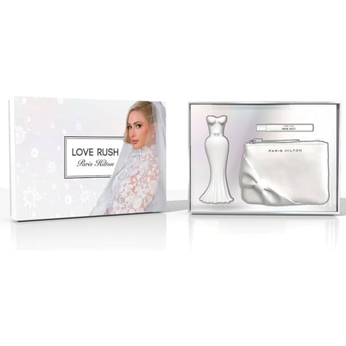 Paris Hilton Love Rush Gift Set 100ml EDP + 10ml EDP + Pouch