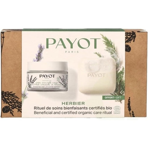 Payot Herbier Duo Organic Care Ritual Gift Set 50ml Universal Face Cream + 85g Nourishing Body Massage Bar