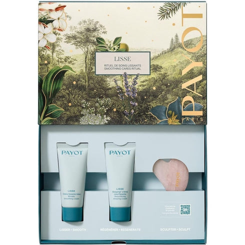 Payot Lisse Smoothing Cares Ritual Gift Set 30ml Wrinkle Smoothing Cream + 30ml Sleeping Resurfacing Cream + mini lifting face Gua Sha