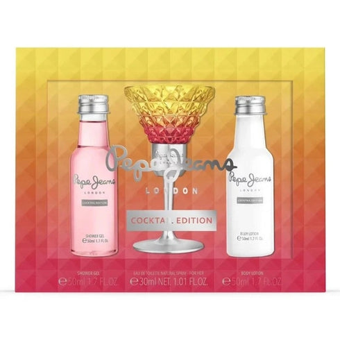 Pepe Jeans For Her Cocktail Gift Set 30ml EDT + 50ml Shower Gel + 50ml Body Lotion