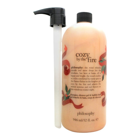 Philosophy Cozy By The Fire Shampoo,Shower Gel & Bubble Bath 946ml