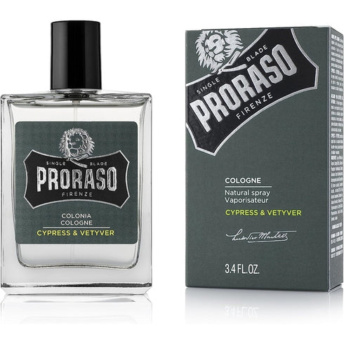 Proraso Cypress & Vetyver Eau de Cologne 100ml Spray