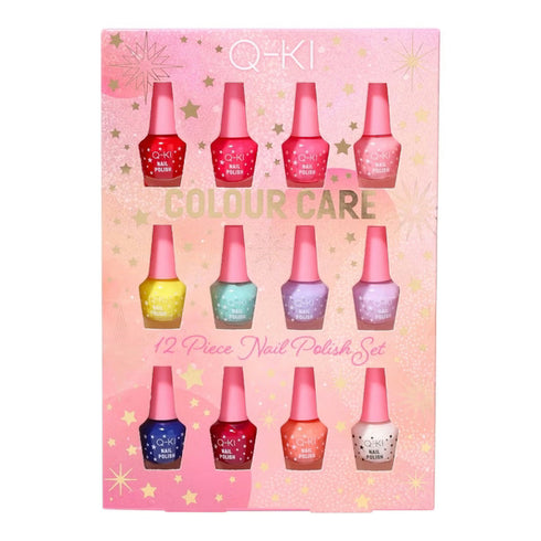 Q-KI Colour Care Nail Polish Gift Set 12 x 3.5ml Pieces