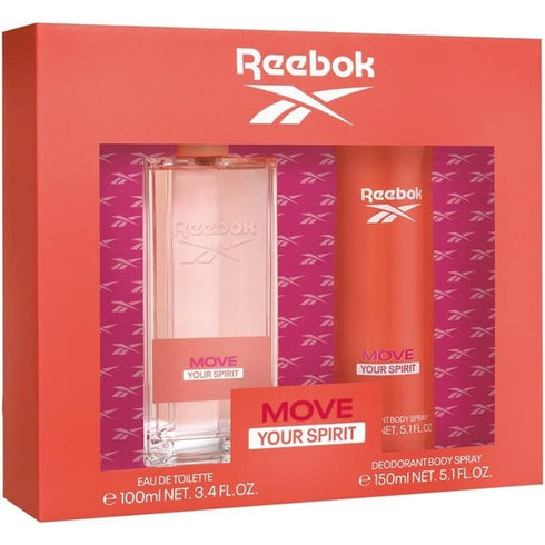 Reebok Move Your Spirit Women Gift Set 100ml EDT + 150ml Body Spray
